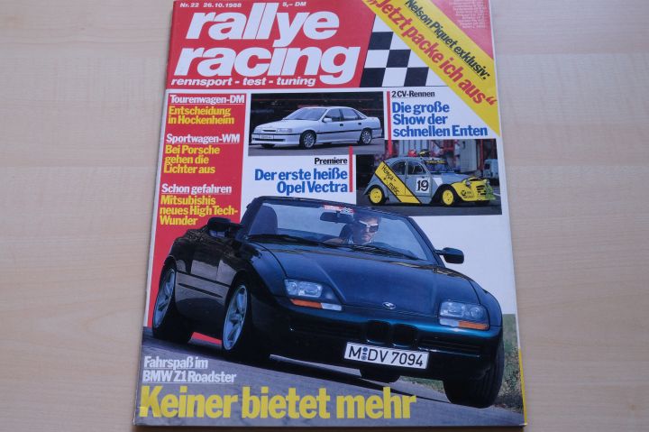 Deckblatt Rallye Racing (22/1988)